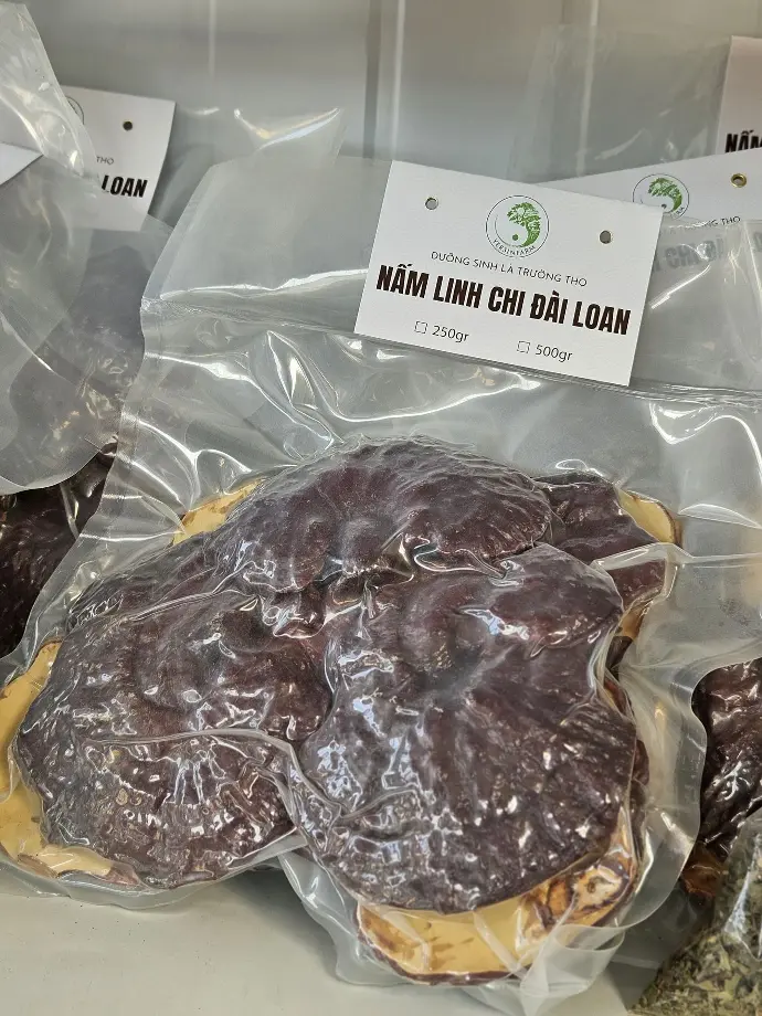 NẤM LINH CHI NGUYÊN TAI ( GIỐNG ĐÀI LOAN-HÀN QUỐC) (250g)